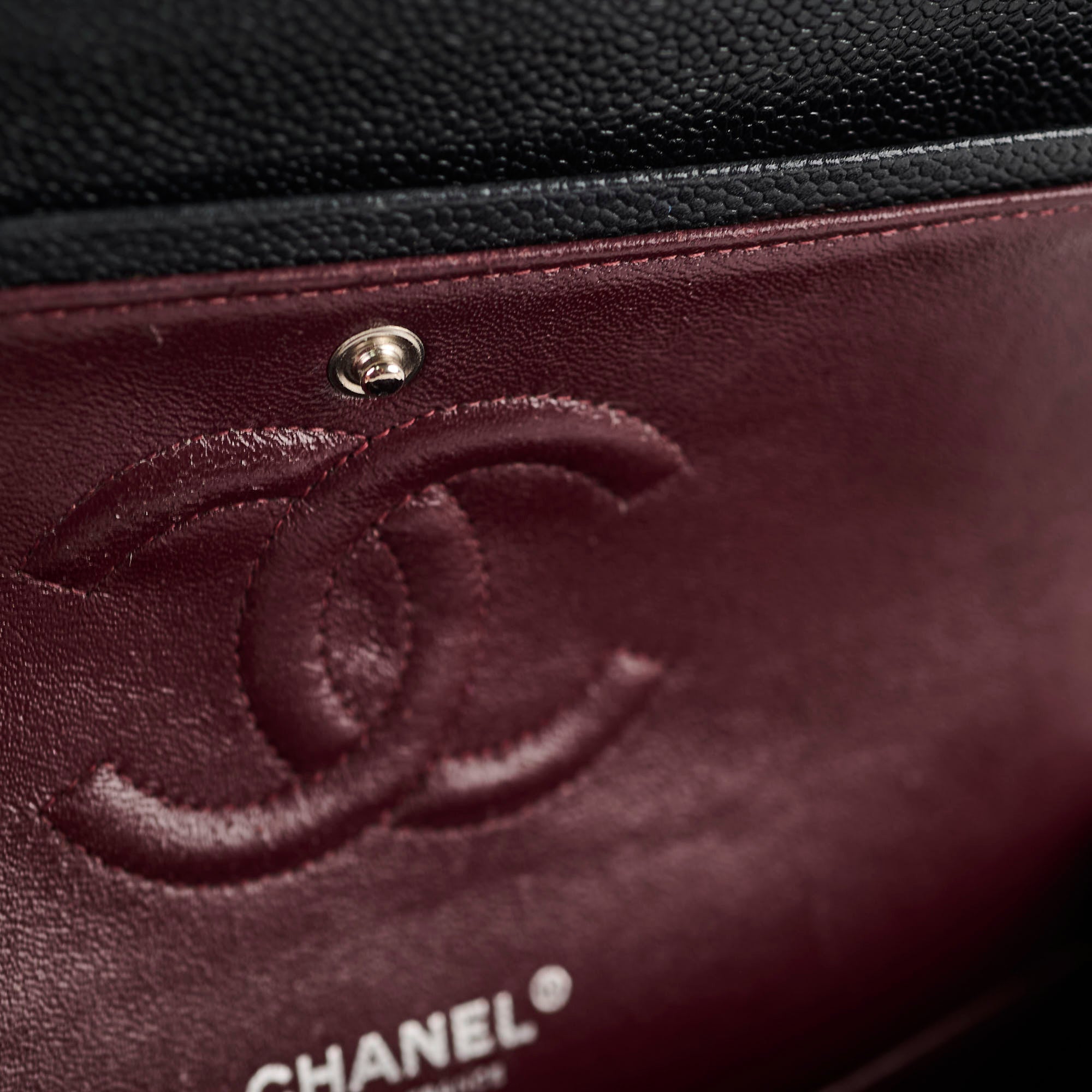 Chanel Caviar Medium/Large M/L Classic Flap Black