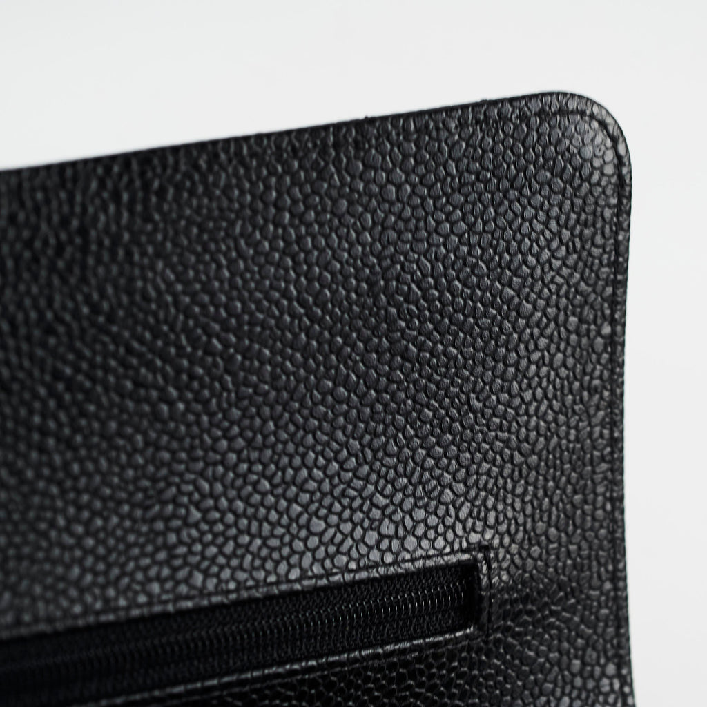 Chanel Medium/Large Caviar Double Classic Flap Black 2021 Microchipped