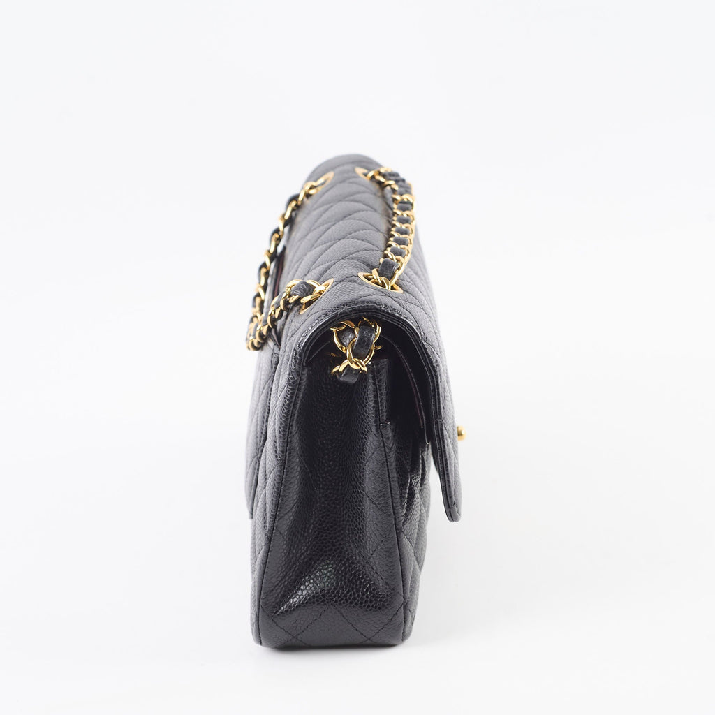 Chanel Classic Flap M/L Caviar Black