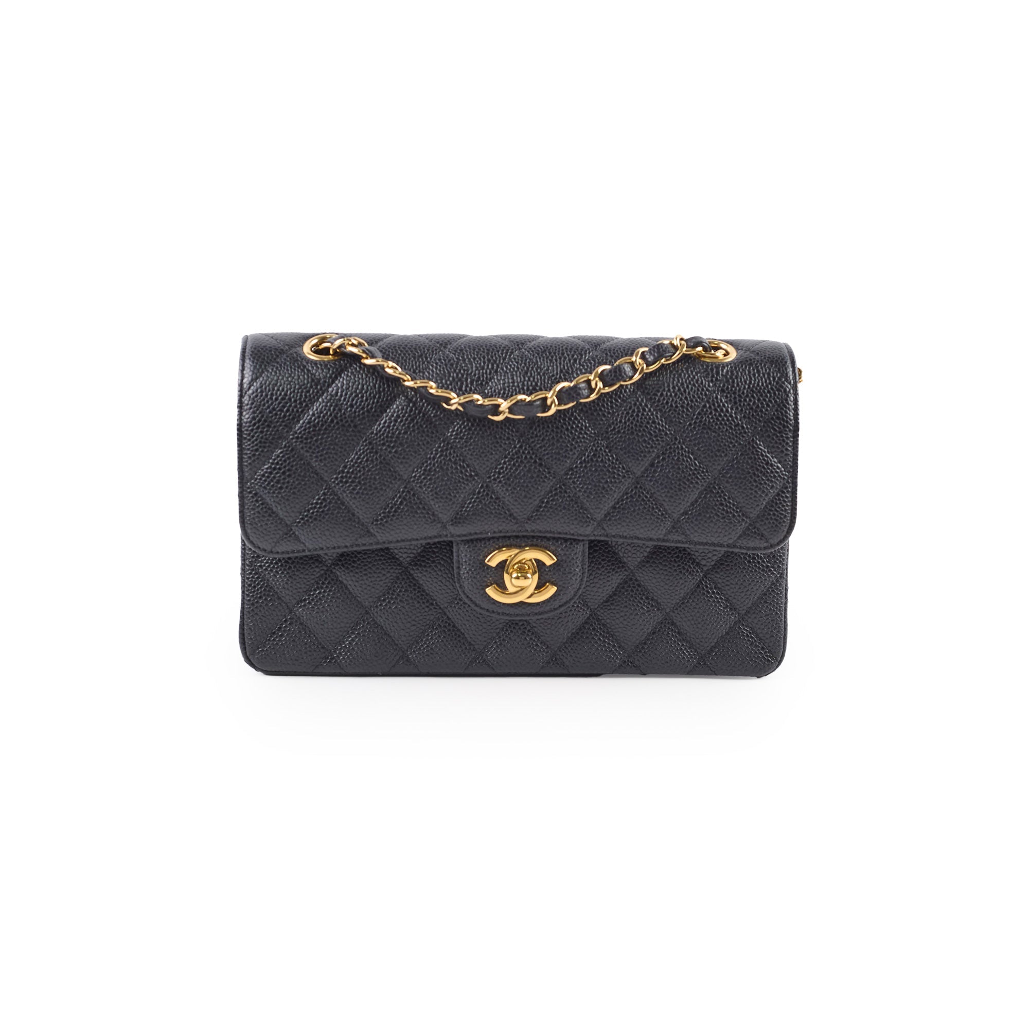 Chanel Small Classic Flap Caviar Black