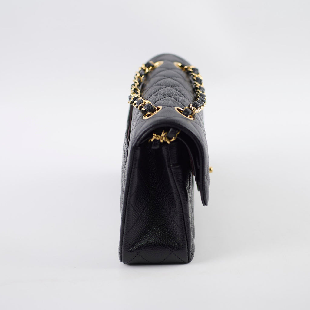 Chanel Small Classic Flap Caviar Black (Microchipped)