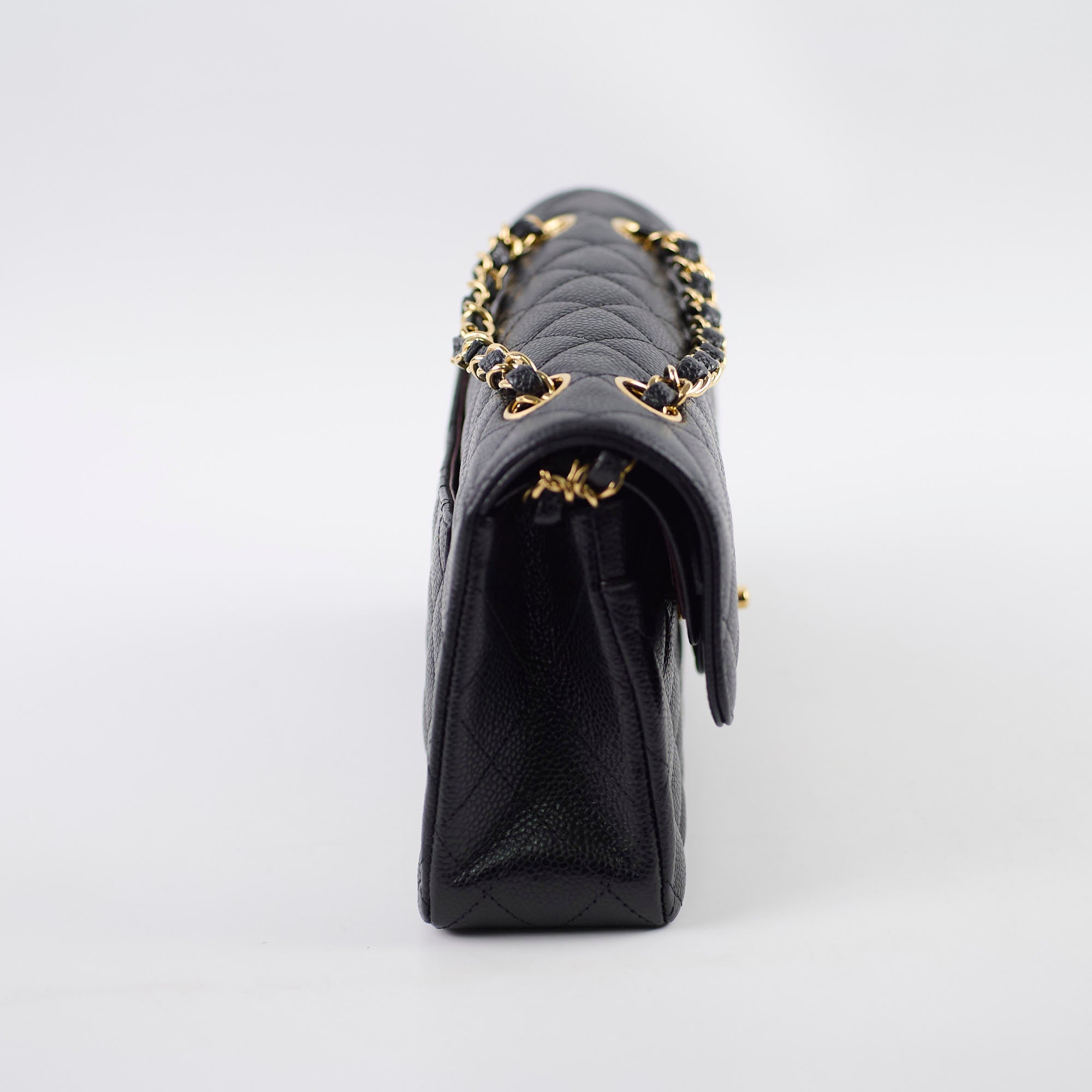 Chanel Small Classic Flap Caviar Black (Microchipped)