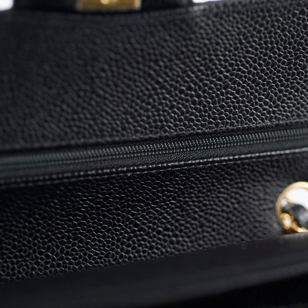 Chanel Small Classic Flap Caviar Black (Microchipped)