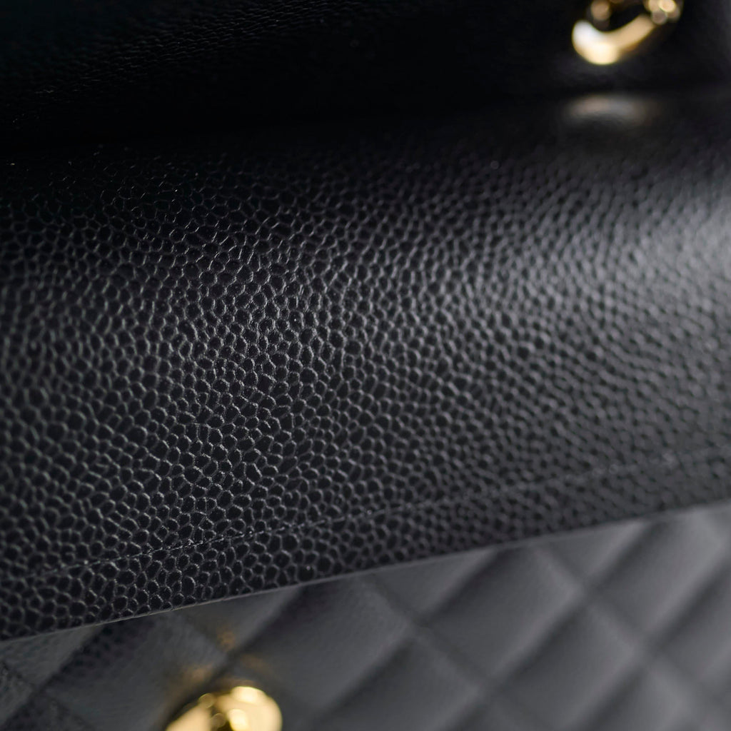 Chanel Small Classic Flap Caviar Black (Microchipped)