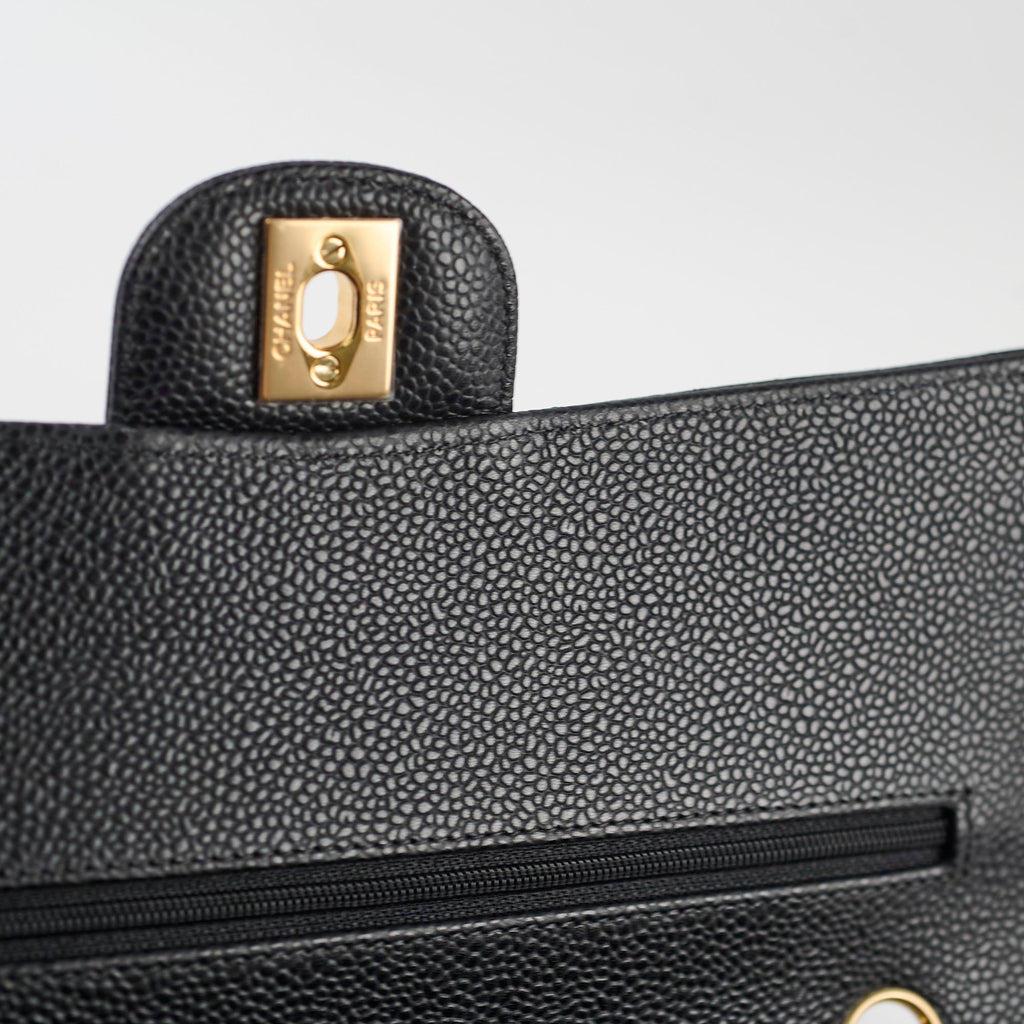 Chanel Caviar Medium/Large Classic Flap Black