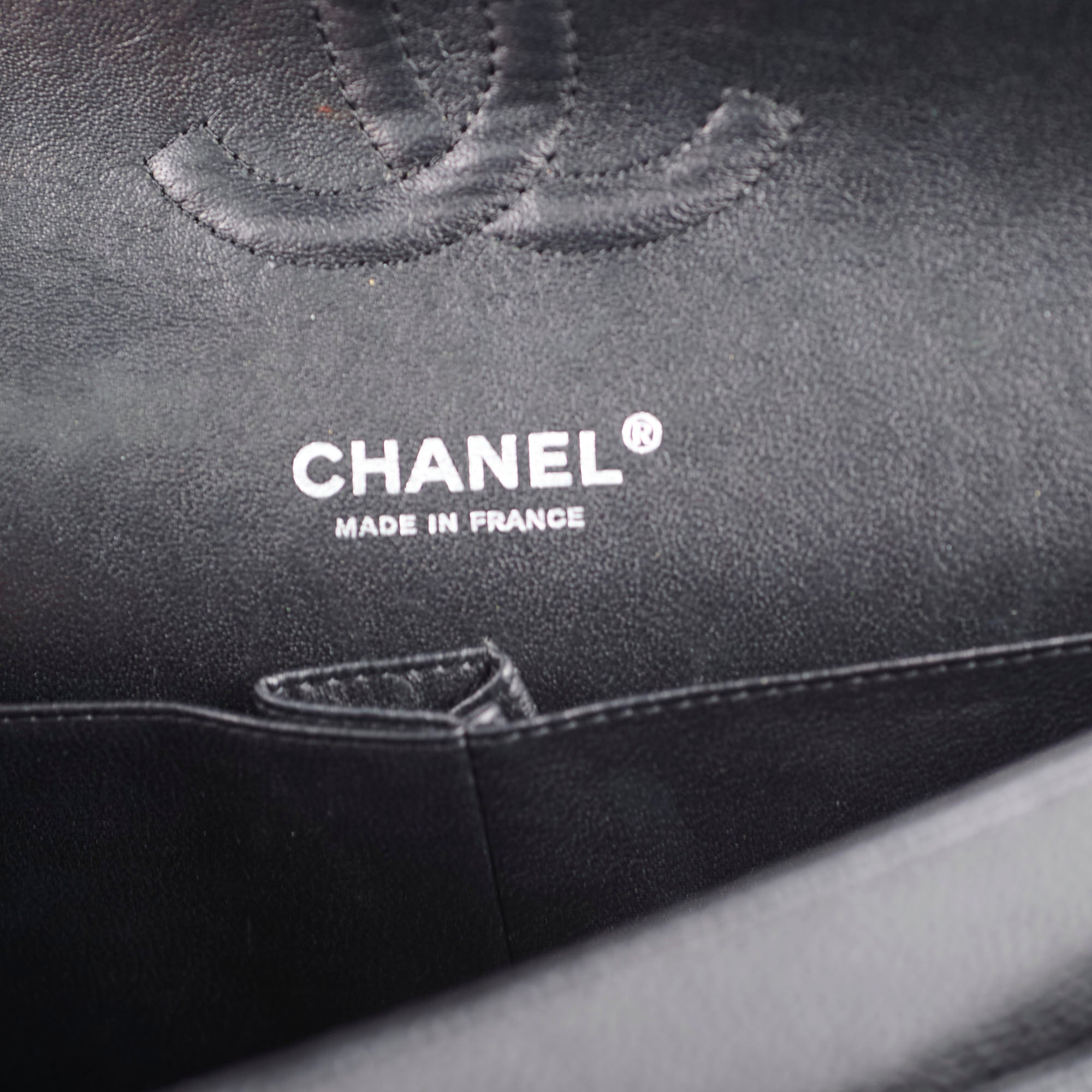 Chanel Classic Flap M/L Caviar Black Shoulder Bag