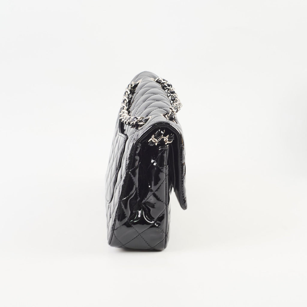 Chanel Classic Flap Medium M/L Patent Black (13 Series)