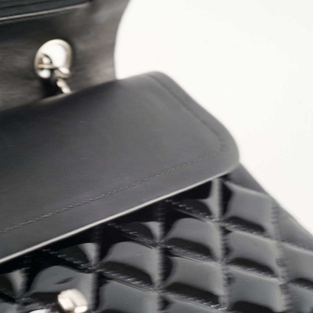 Chanel Classic Flap Medium M/L Patent Black (13 Series)