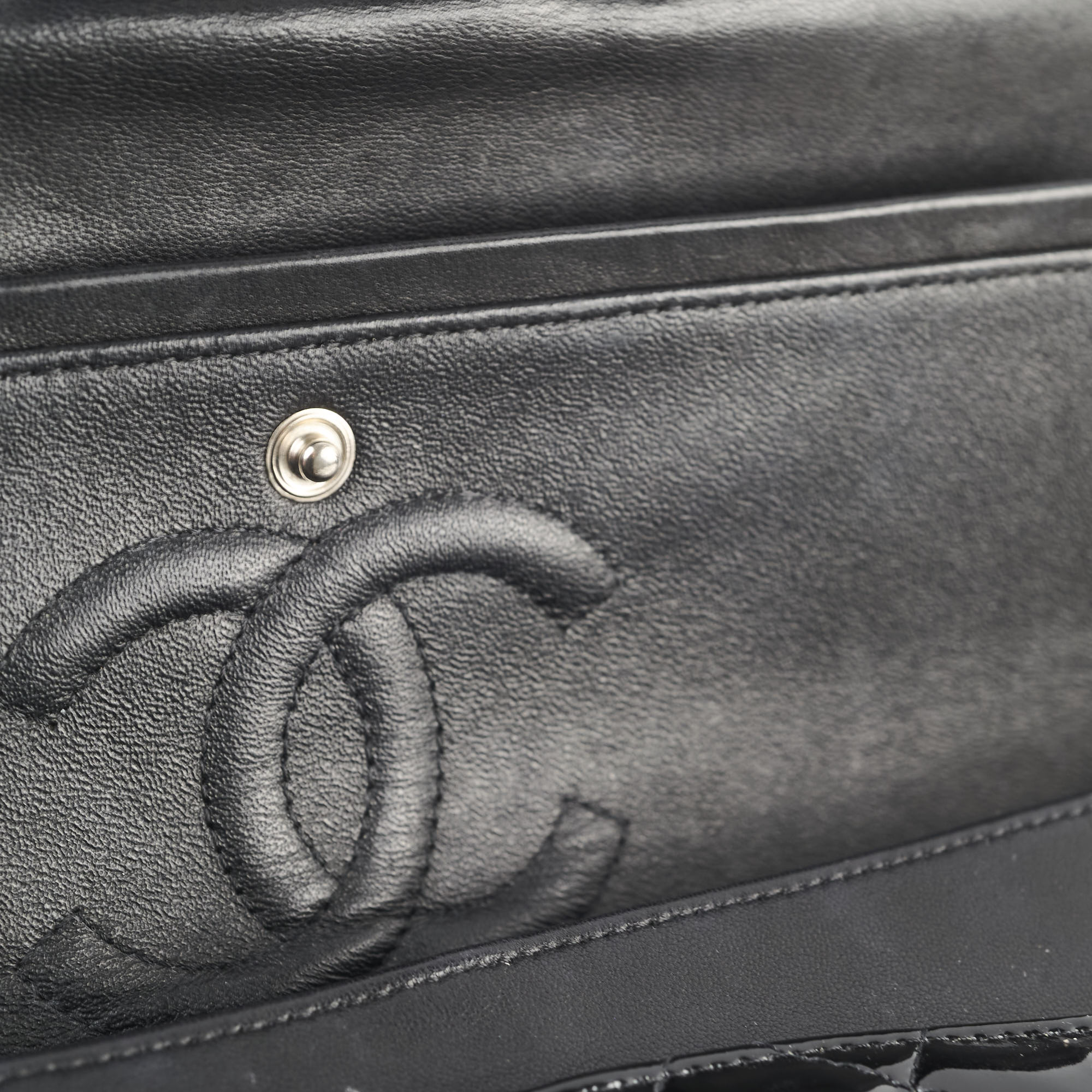 Chanel Classic Flap Medium M/L Patent Black (13 Series)