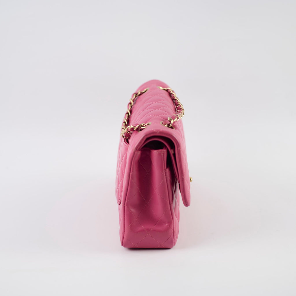 Chanel Classic Flap Medium/Large Lambskin Dark Pink/Magenta