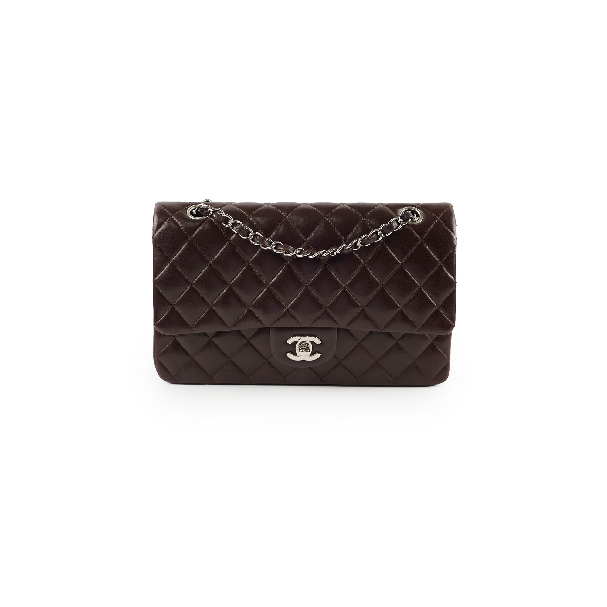 Chanel Classic Flap Medium/Large Lambskin Dark Brown