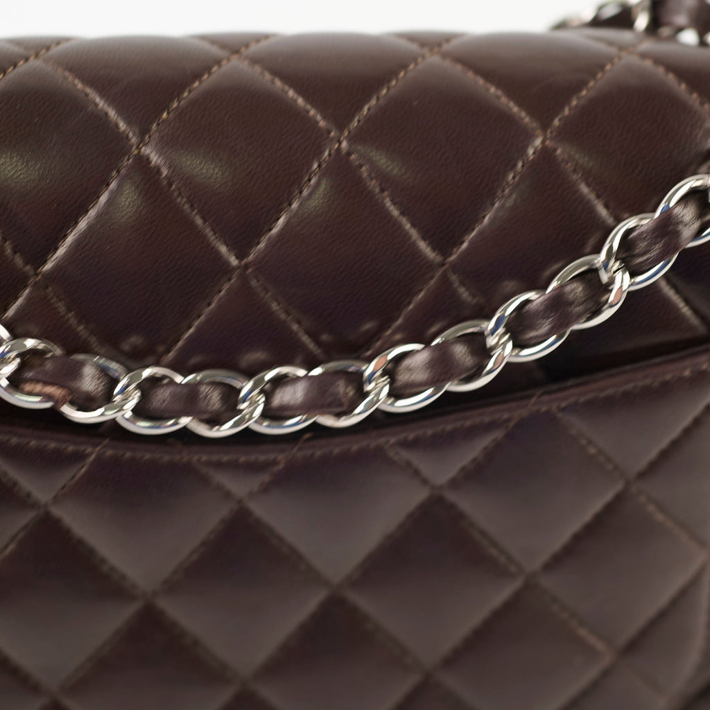 Chanel Classic Flap Medium/Large Lambskin Dark Brown