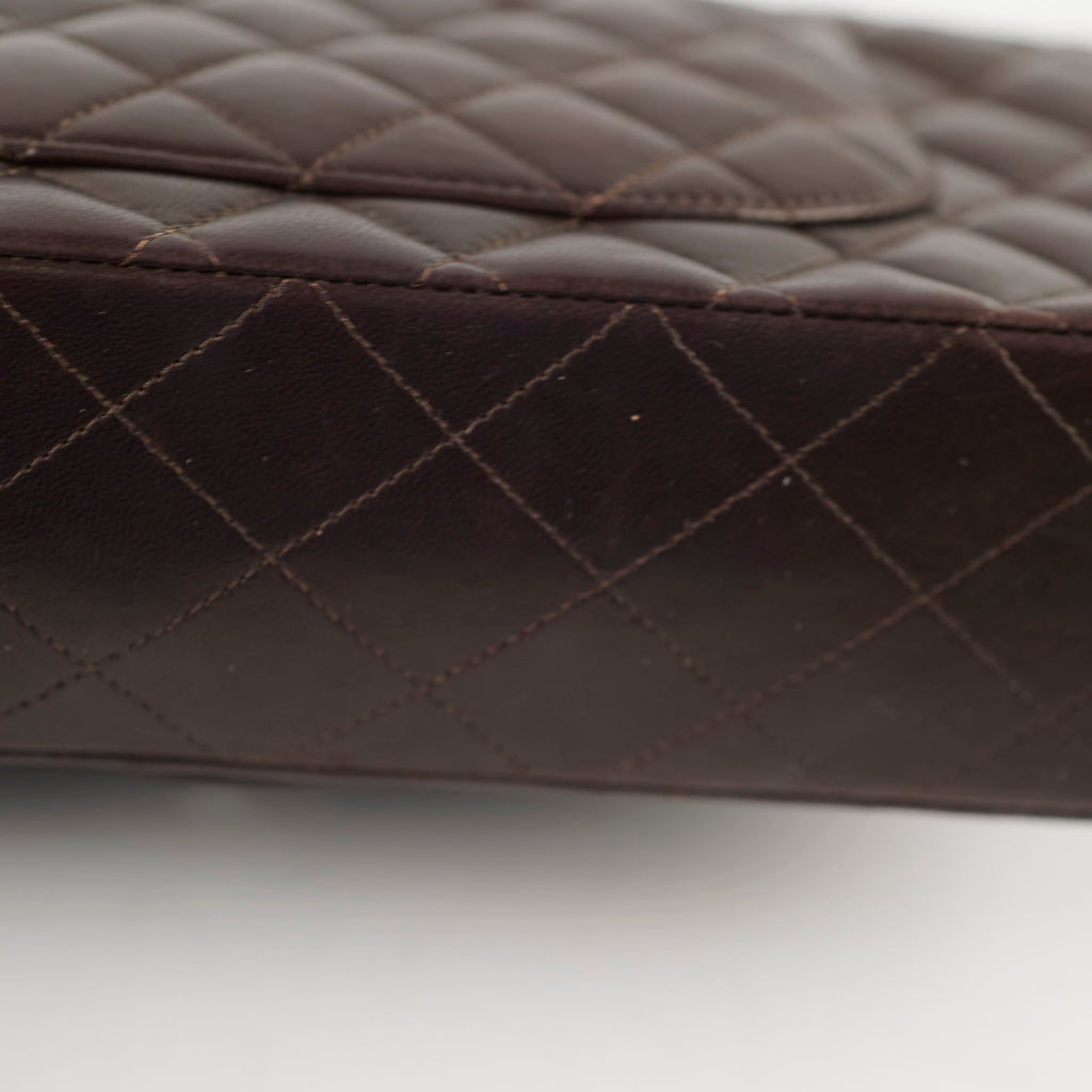 Chanel Classic Flap Medium/Large Lambskin Dark Brown
