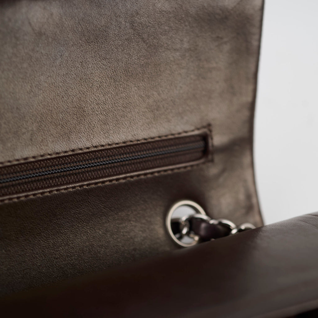 Chanel Classic Flap Medium/Large Lambskin Dark Brown