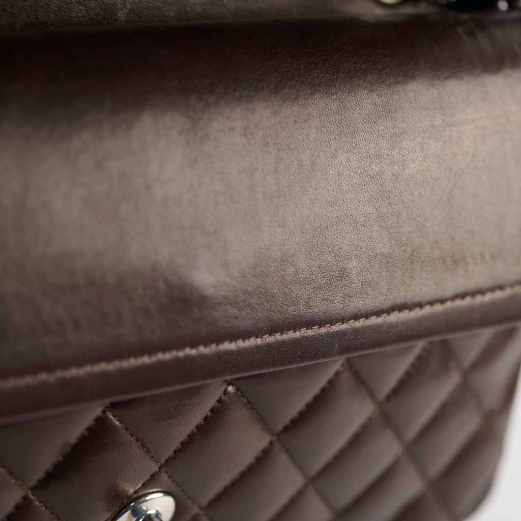Chanel Classic Flap Medium/Large Lambskin Dark Brown