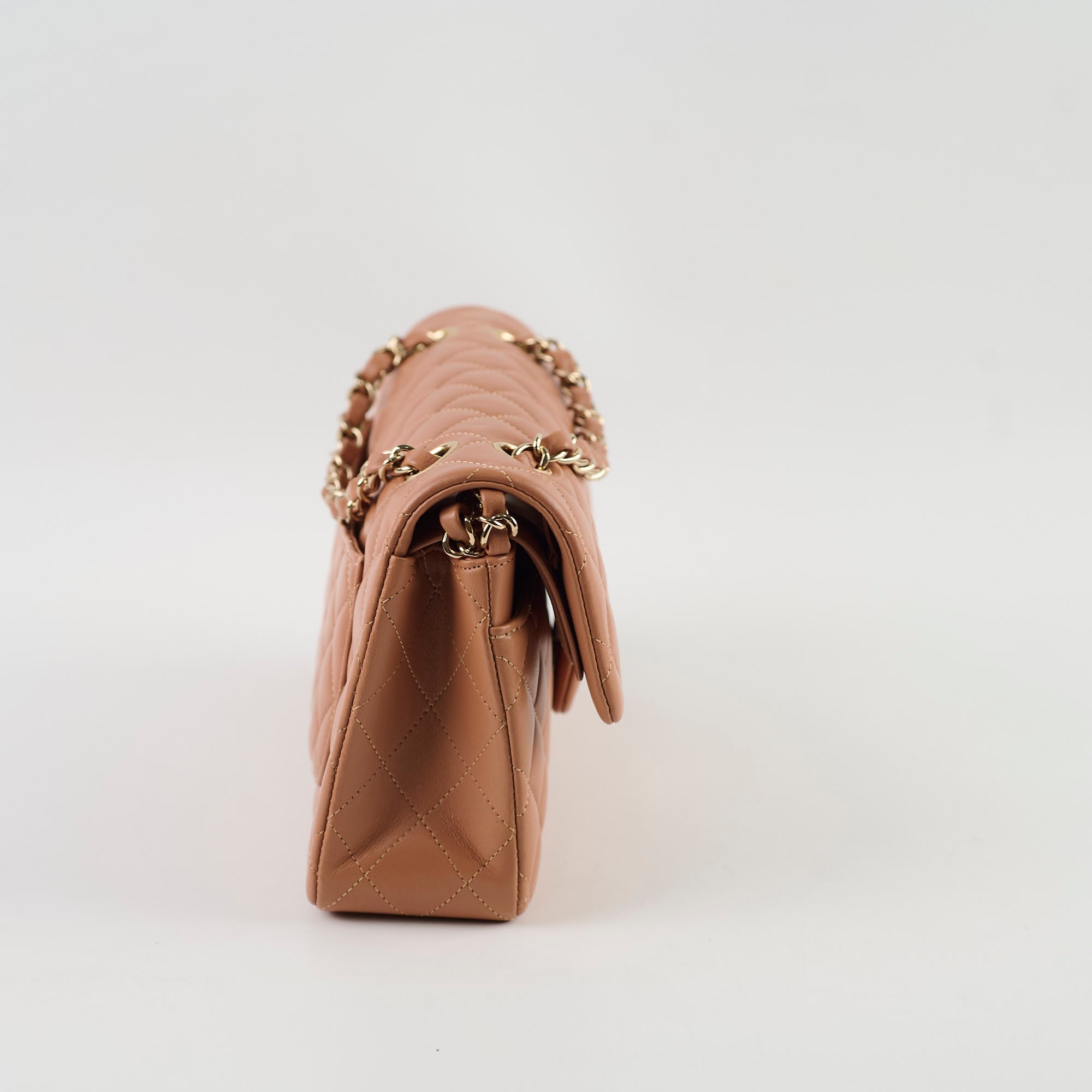 Chanel Small Classic Flap Lambskin Caramel