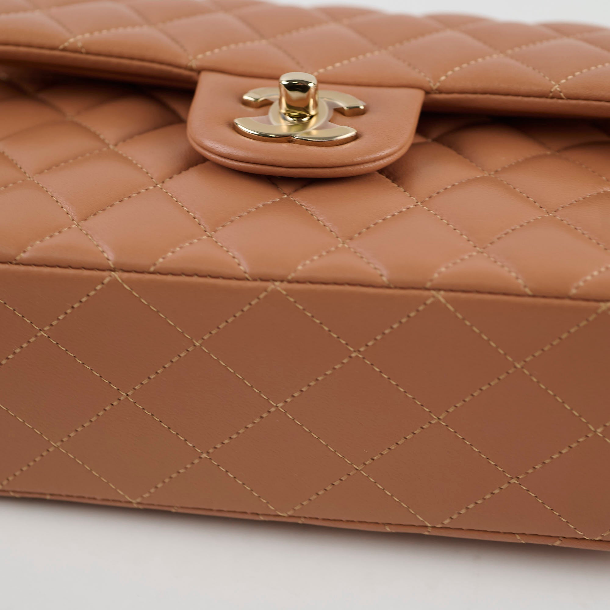 Chanel Small Classic Flap Lambskin Caramel