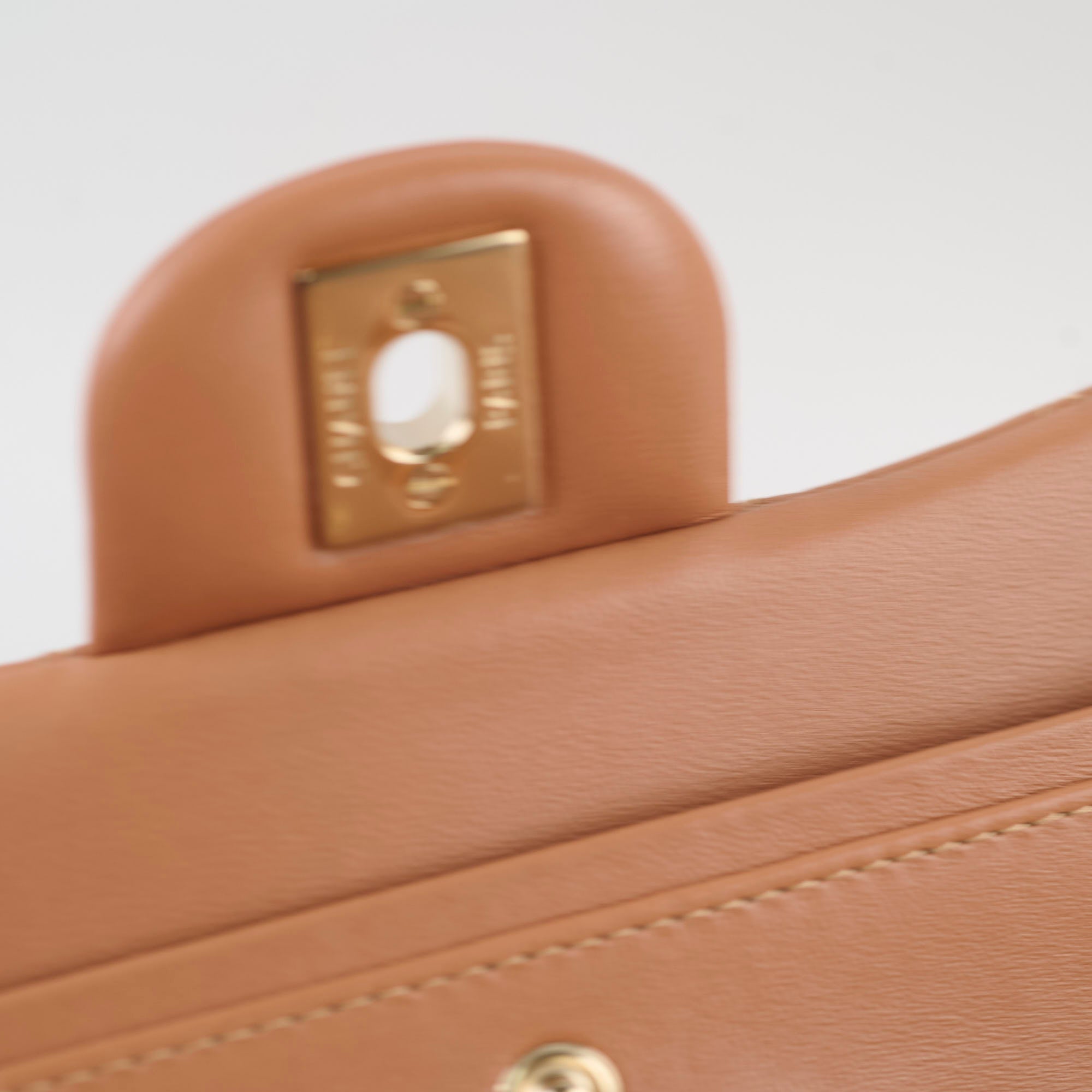 Chanel Small Classic Flap Lambskin Caramel