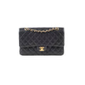Chanel Medium Classic Flap Black Caviar 24k Plated Gold Hardware