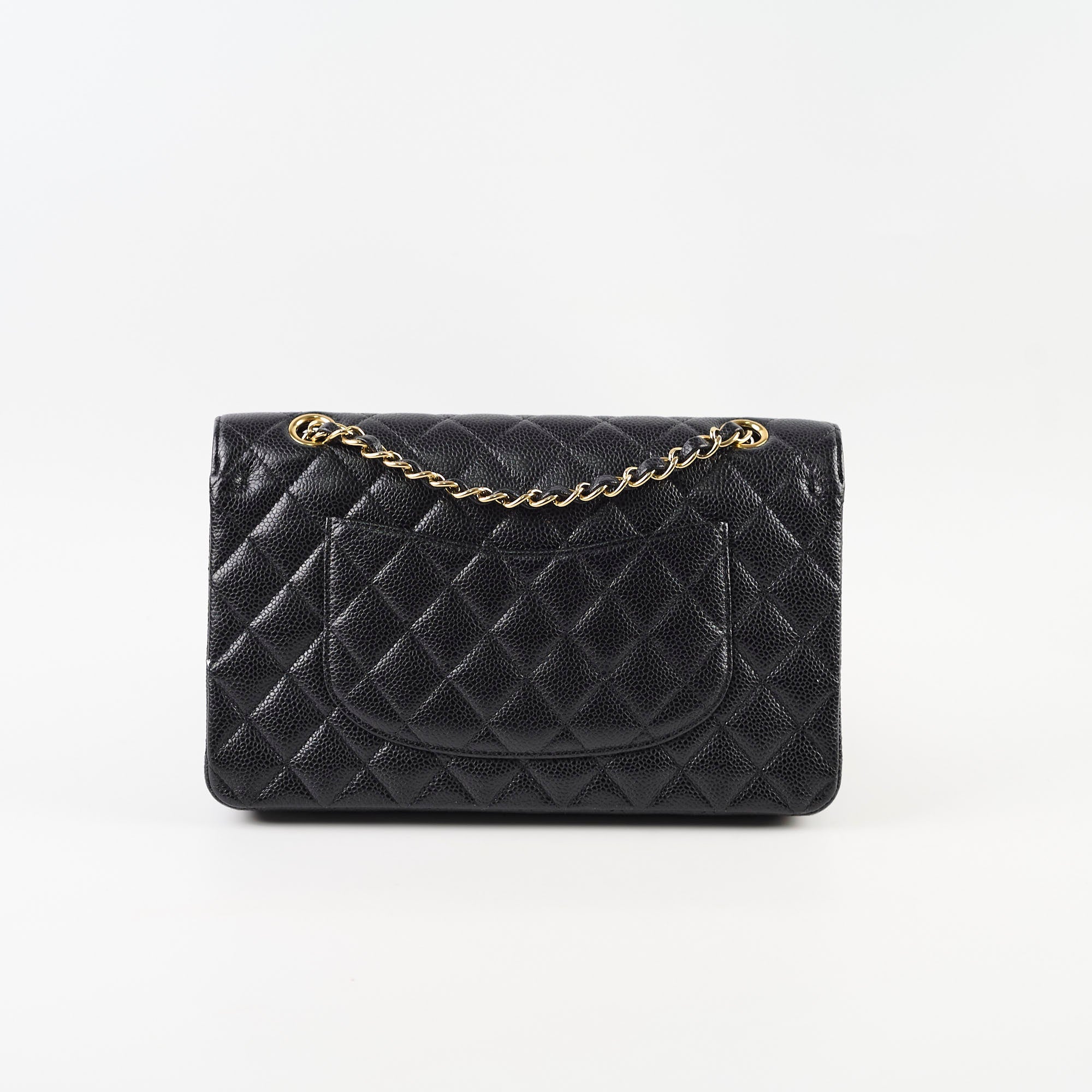 Chanel Medium Classic Flap Black Caviar GHW 16 series