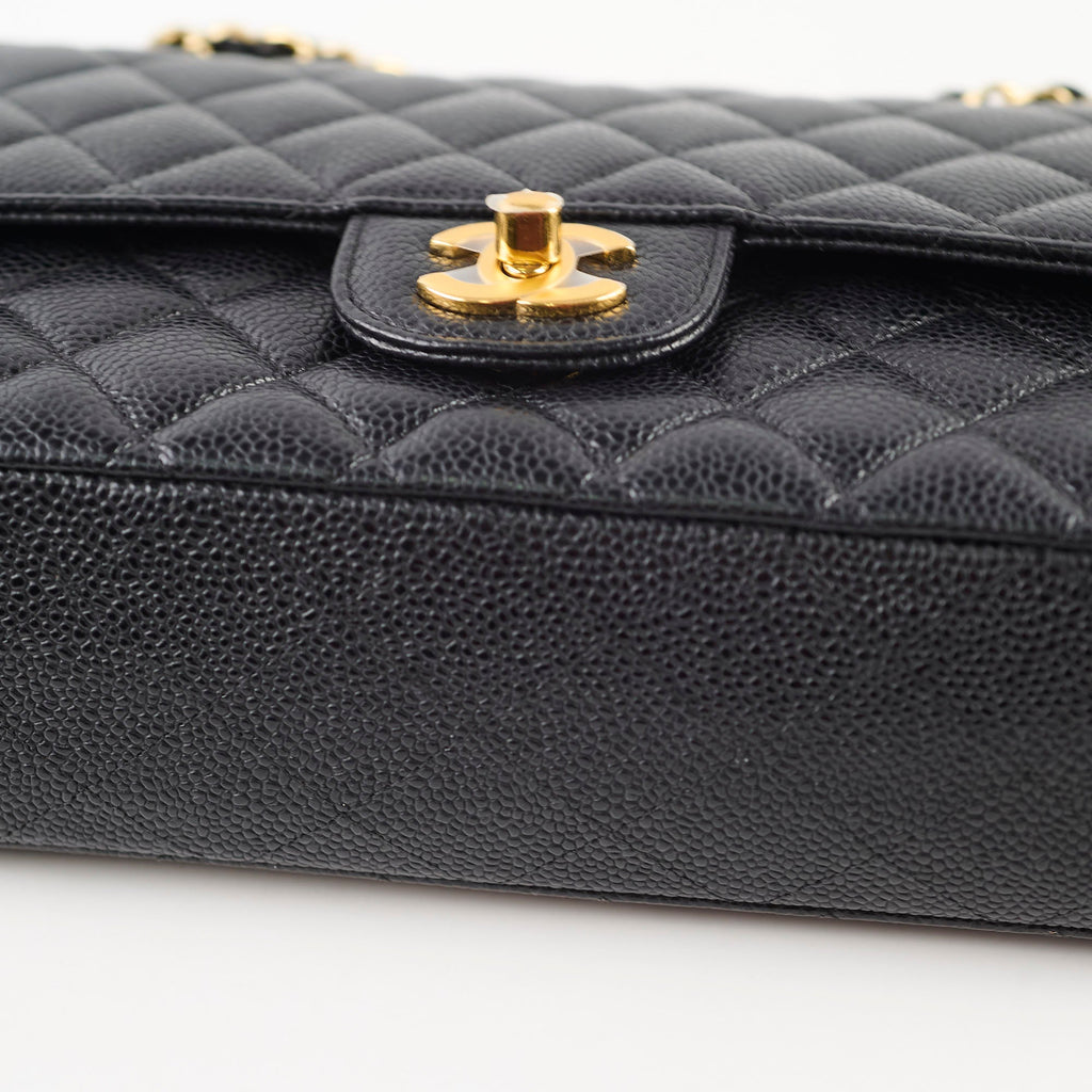 Chanel Medium Classic Flap Black Caviar GHW 16 series