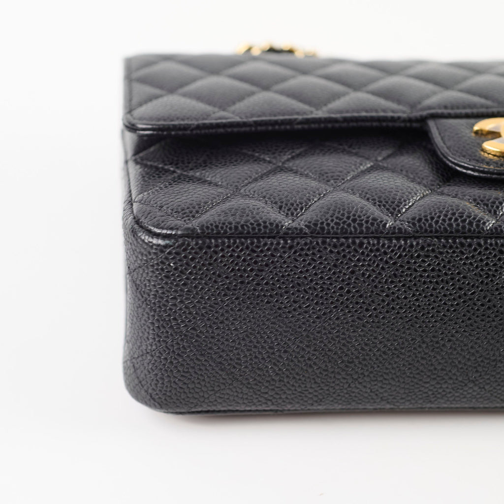 Chanel Medium Classic Flap Black Caviar GHW 16 series