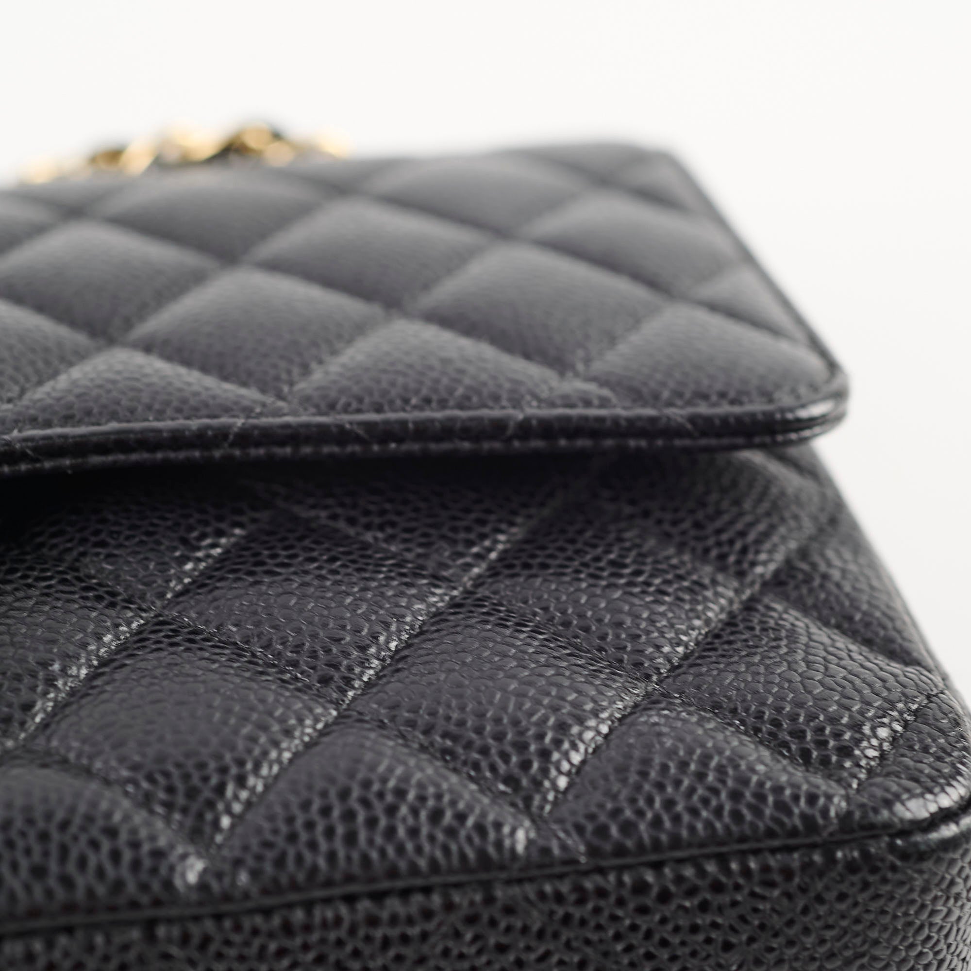 Chanel Medium Classic Flap Black Caviar GHW 16 series