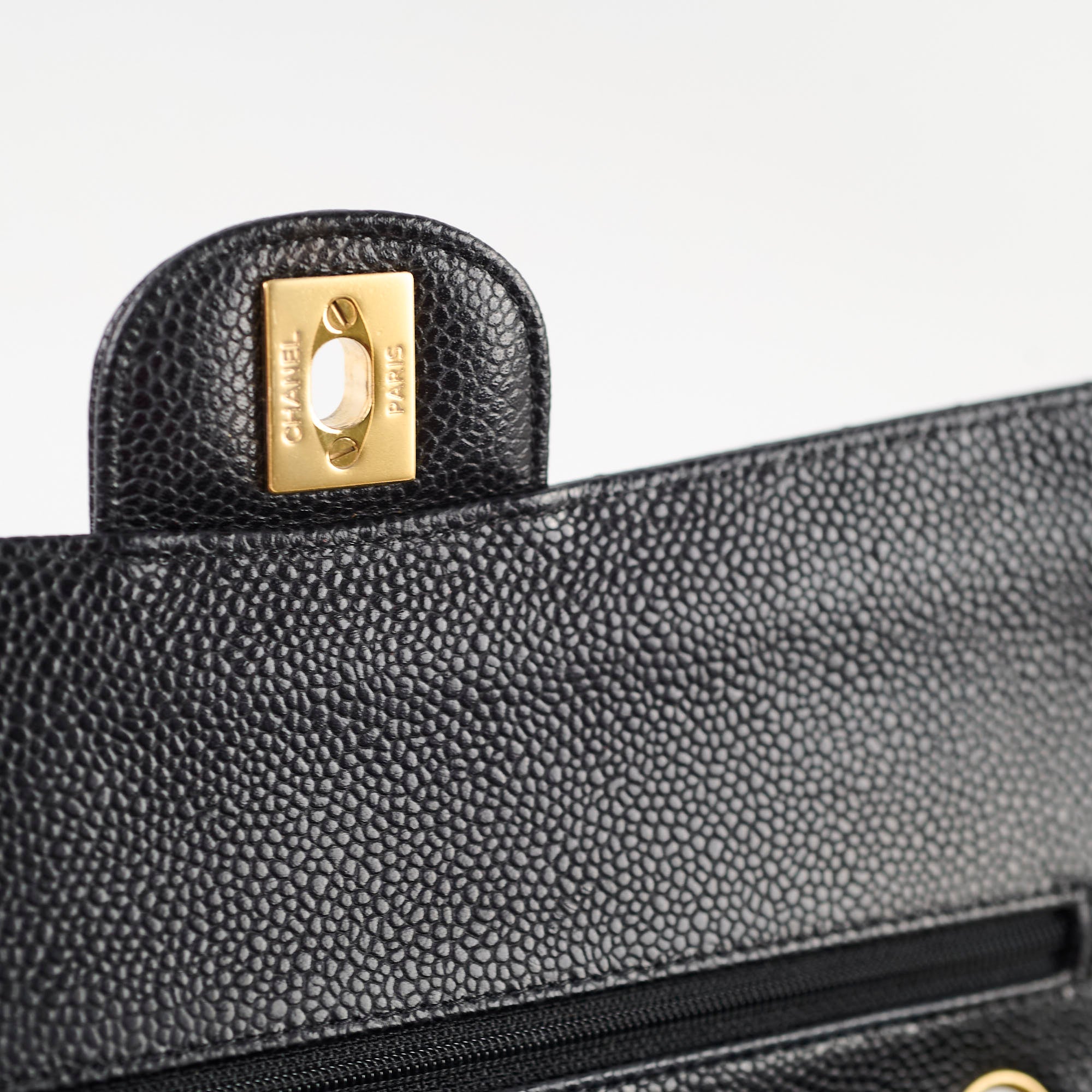 Chanel Medium Classic Flap Black Caviar GHW 16 series
