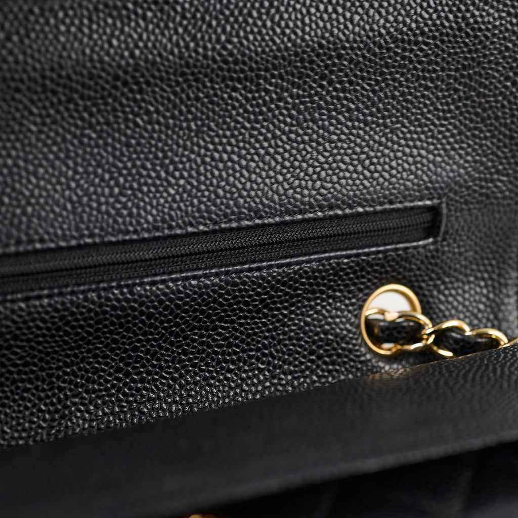 Chanel Medium Classic Flap Black Caviar GHW 16 series
