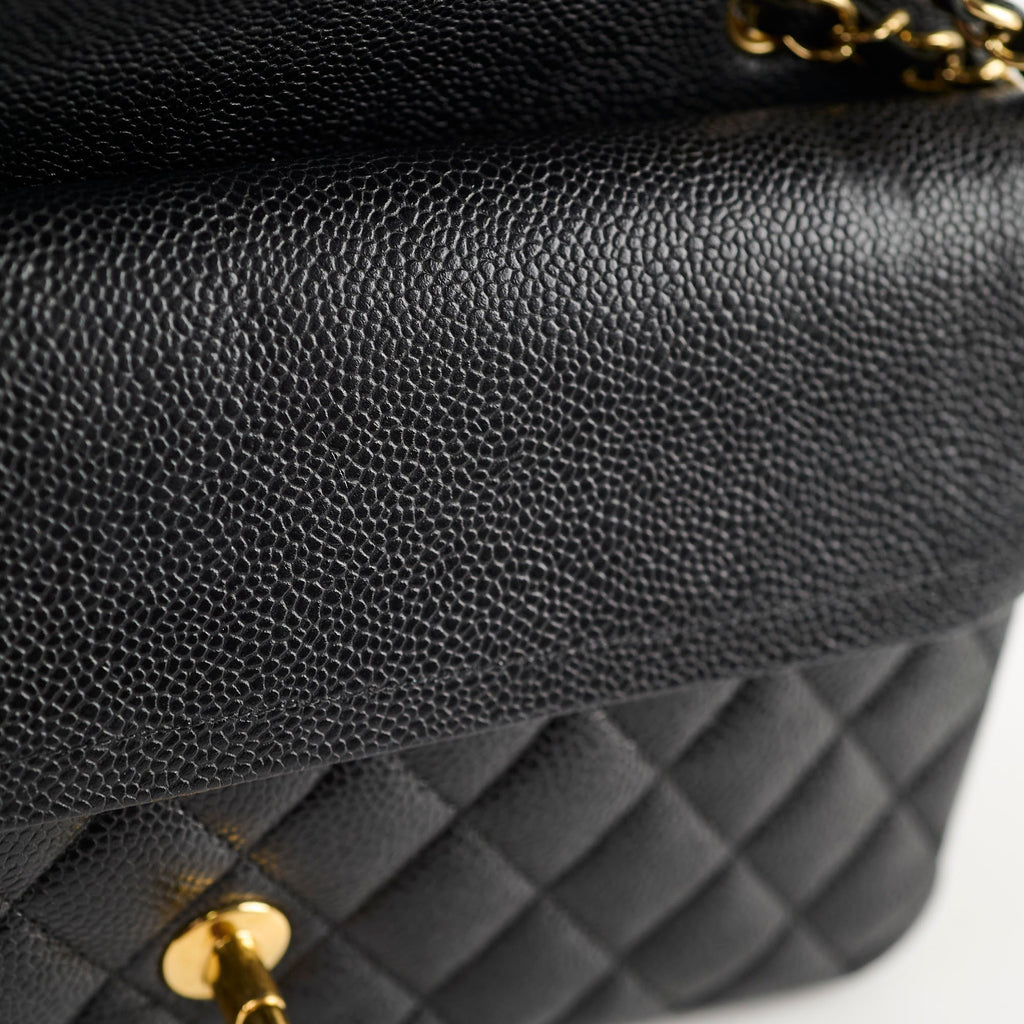 Chanel Medium Classic Flap Black Caviar GHW 16 series