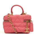 Chanel Cross Body Vanity Case - Mini in Pink, Caviar Leather