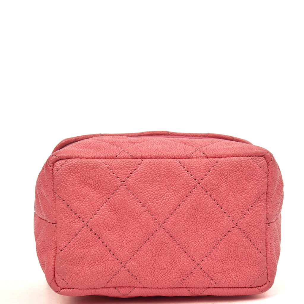 Chanel Cross Body Vanity Case - Mini in Pink, Caviar Leather