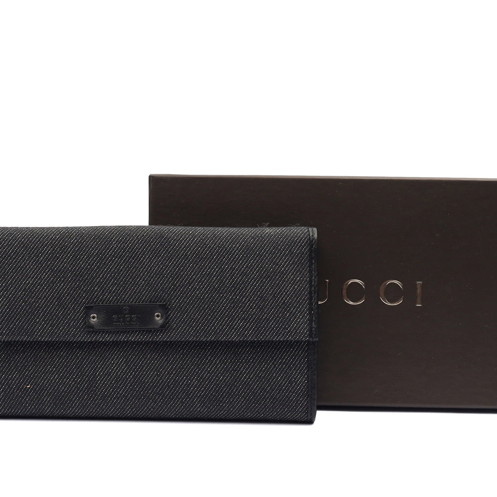 Gucci Wallet Wallet in Black, Canvas