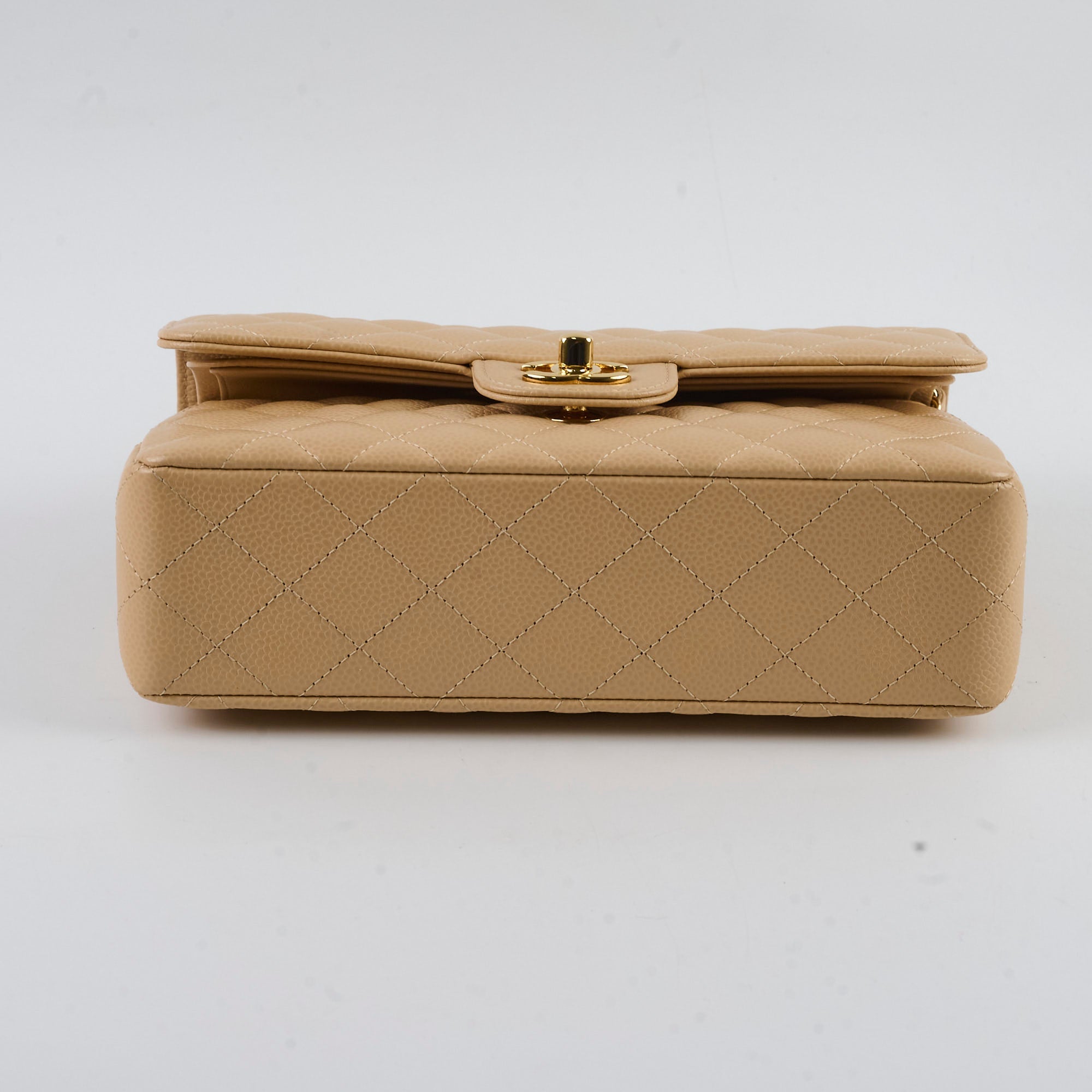 Chanel Classic Flap Small Beige Microchipped