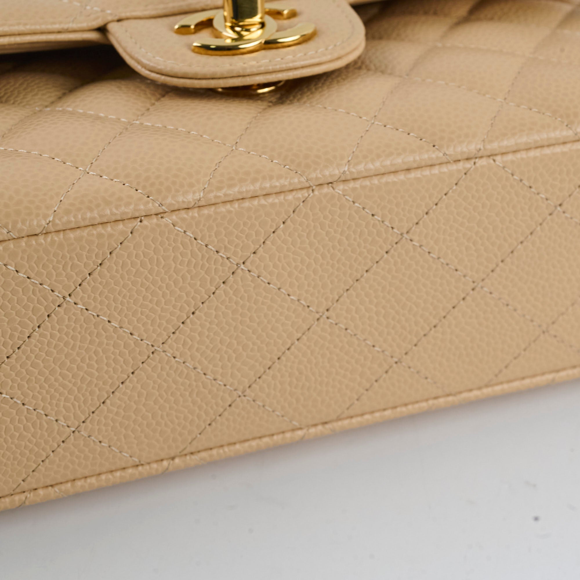 Chanel Classic Flap Small Beige Microchipped