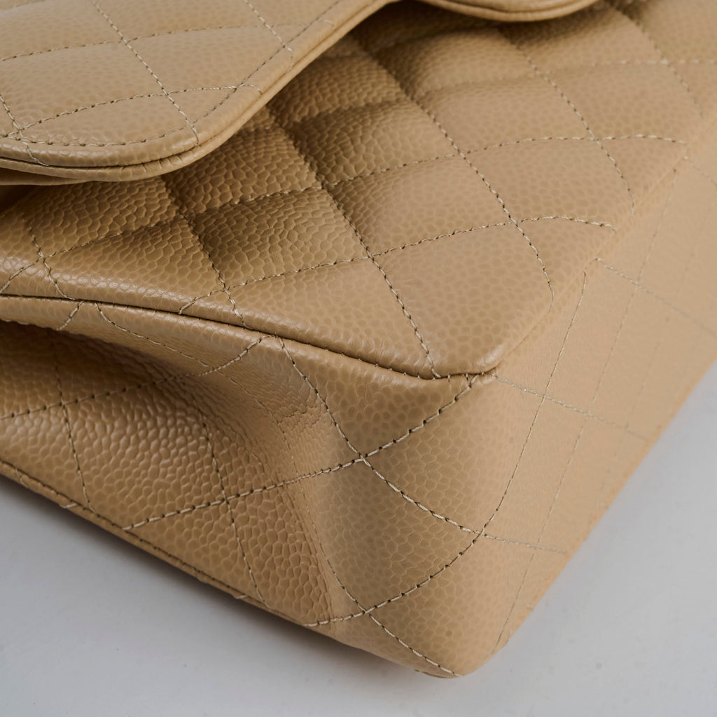 Chanel Classic Flap Small Beige Microchipped