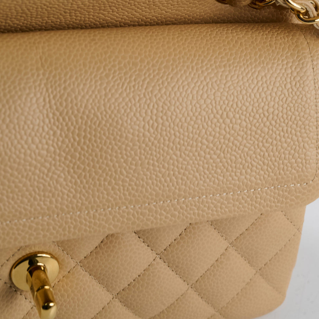 Chanel Classic Flap Small Beige Microchipped
