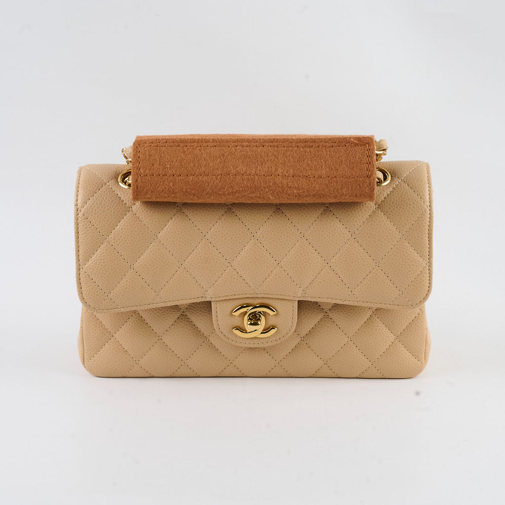 Chanel Classic Flap Small Beige Microchipped
