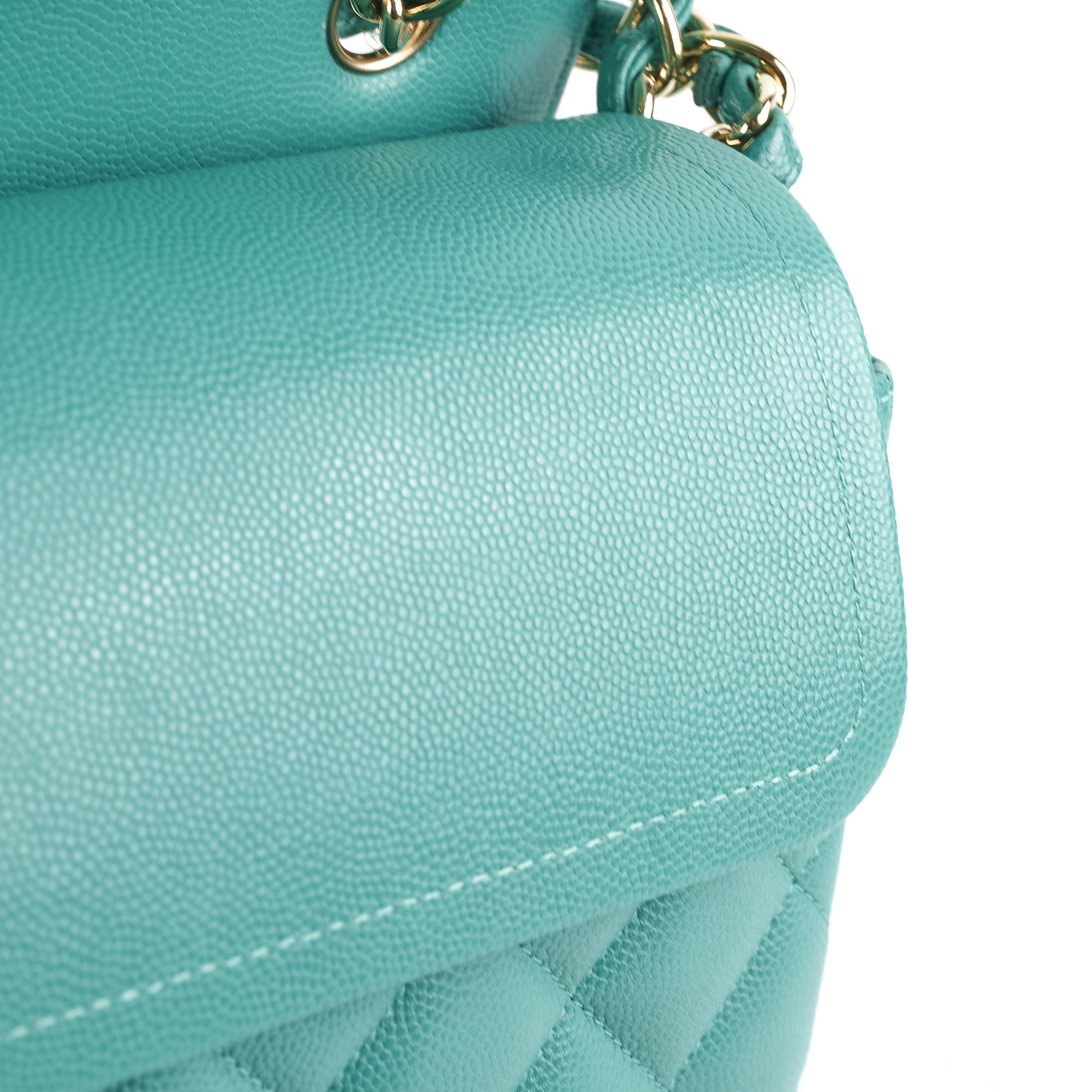 Chanel Jumbo Classic Flap Caviar Turquoise - Sereis 23