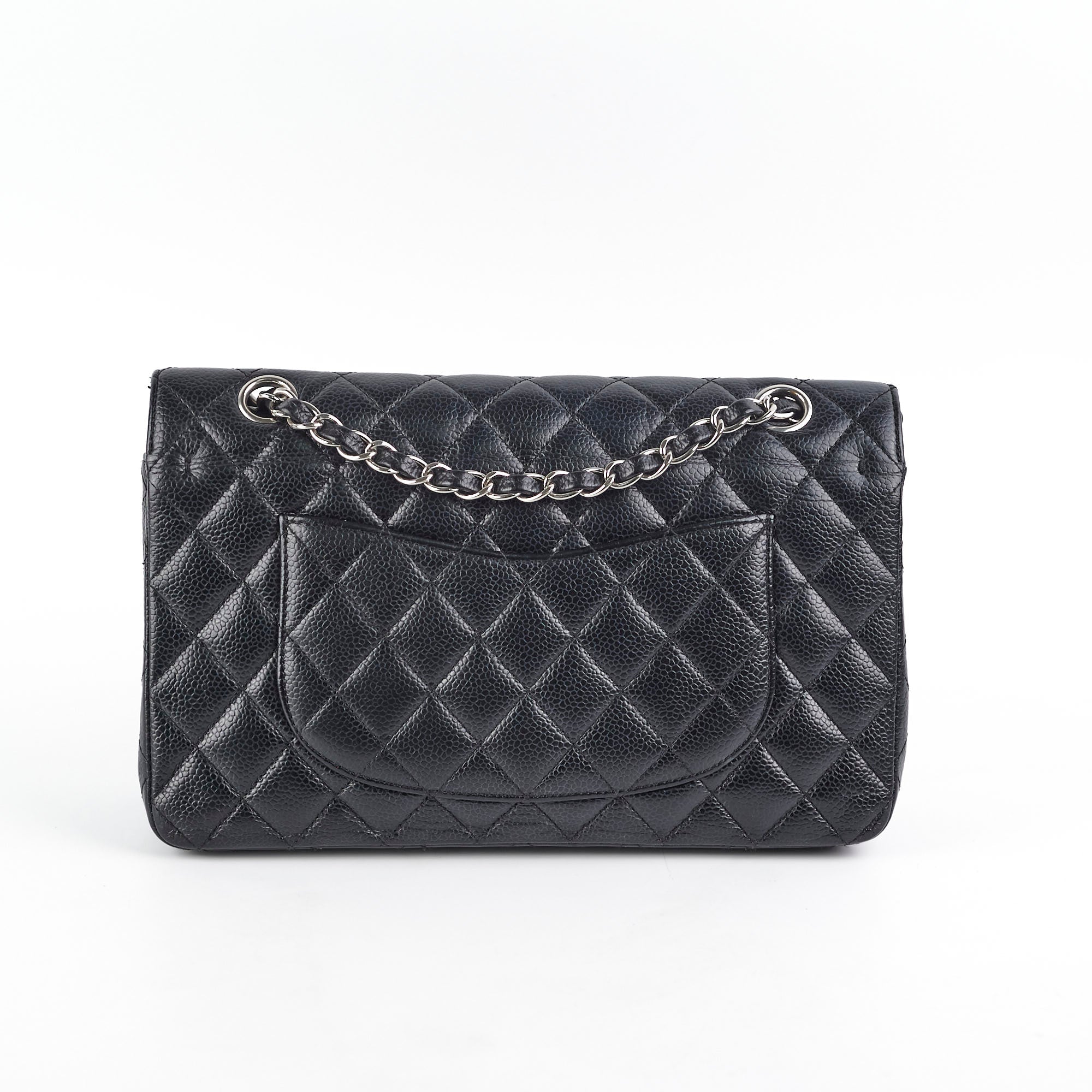 Chanel Caviar Medium/Large Double Classic Flap Black