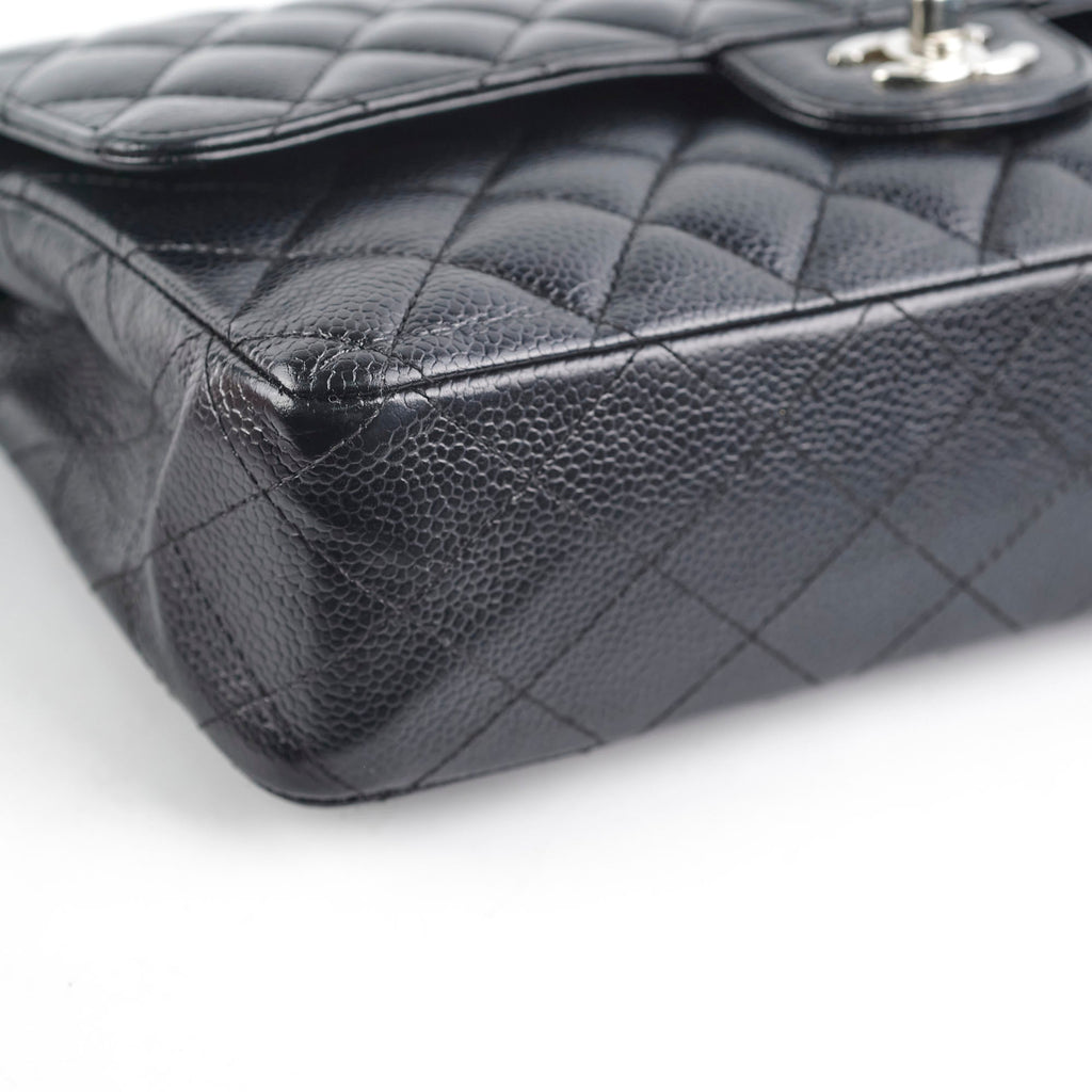 Chanel Caviar Medium/Large Double Classic Flap Black