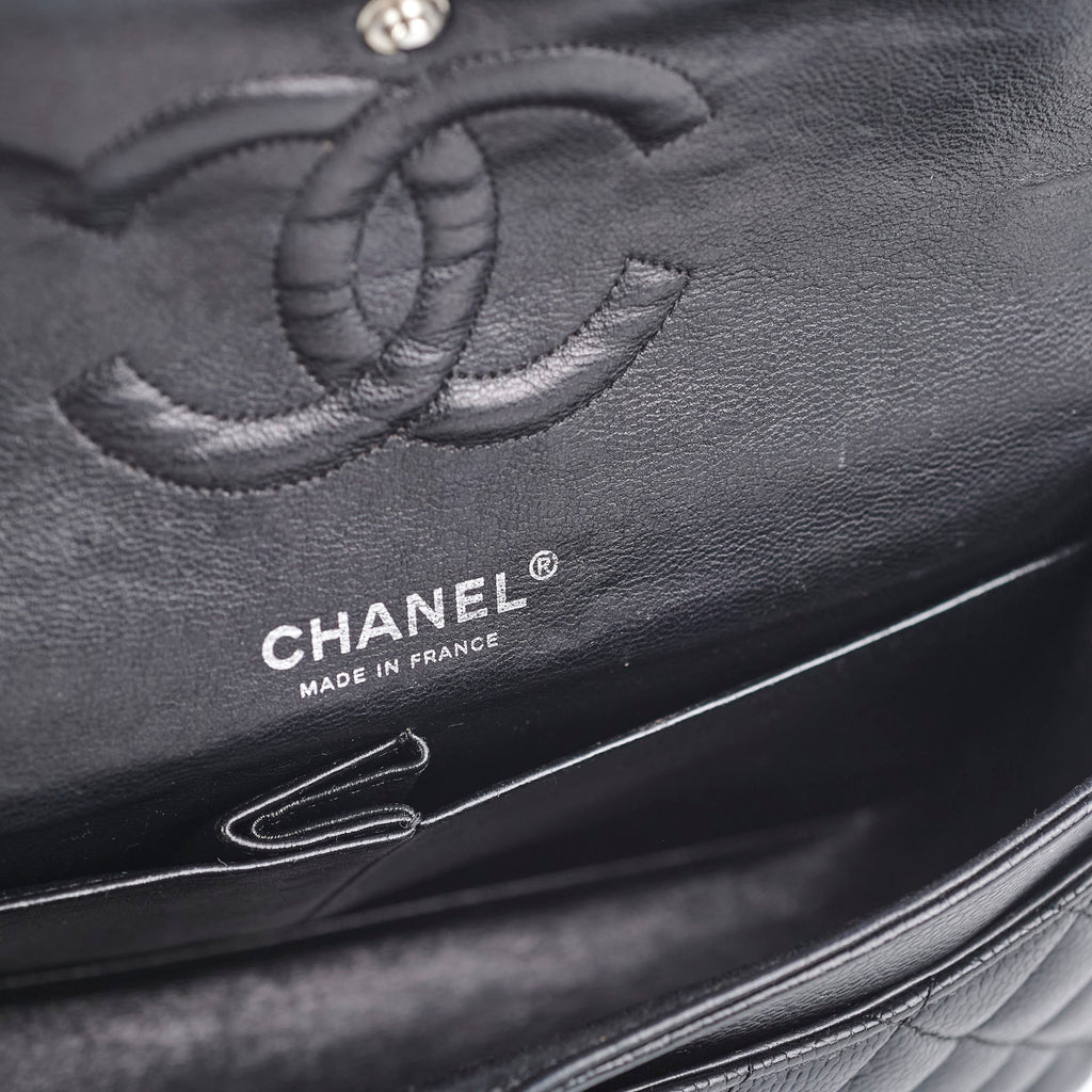 Chanel Caviar Medium/Large Double Classic Flap Black