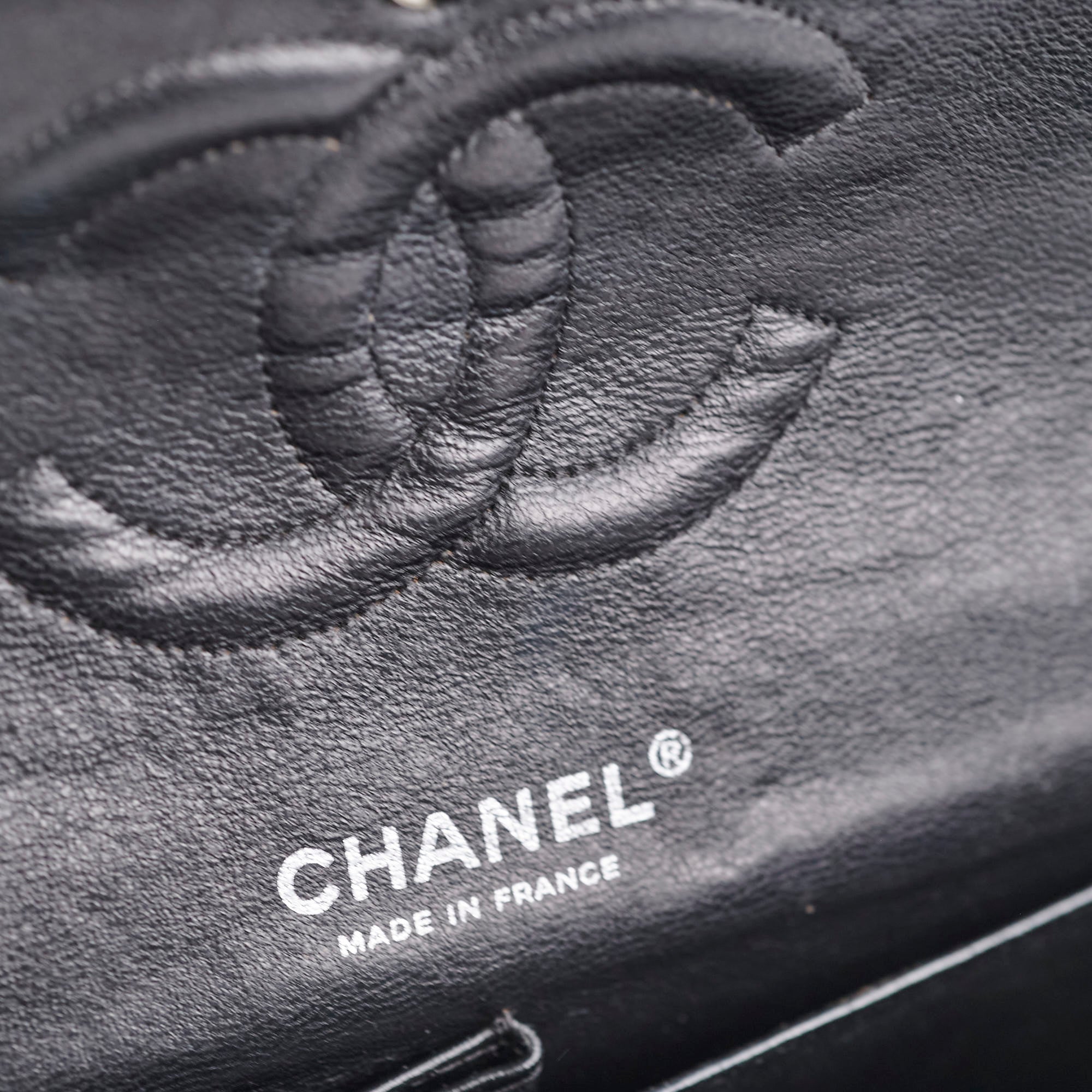 Chanel Caviar Medium/Large Double Classic Flap Black