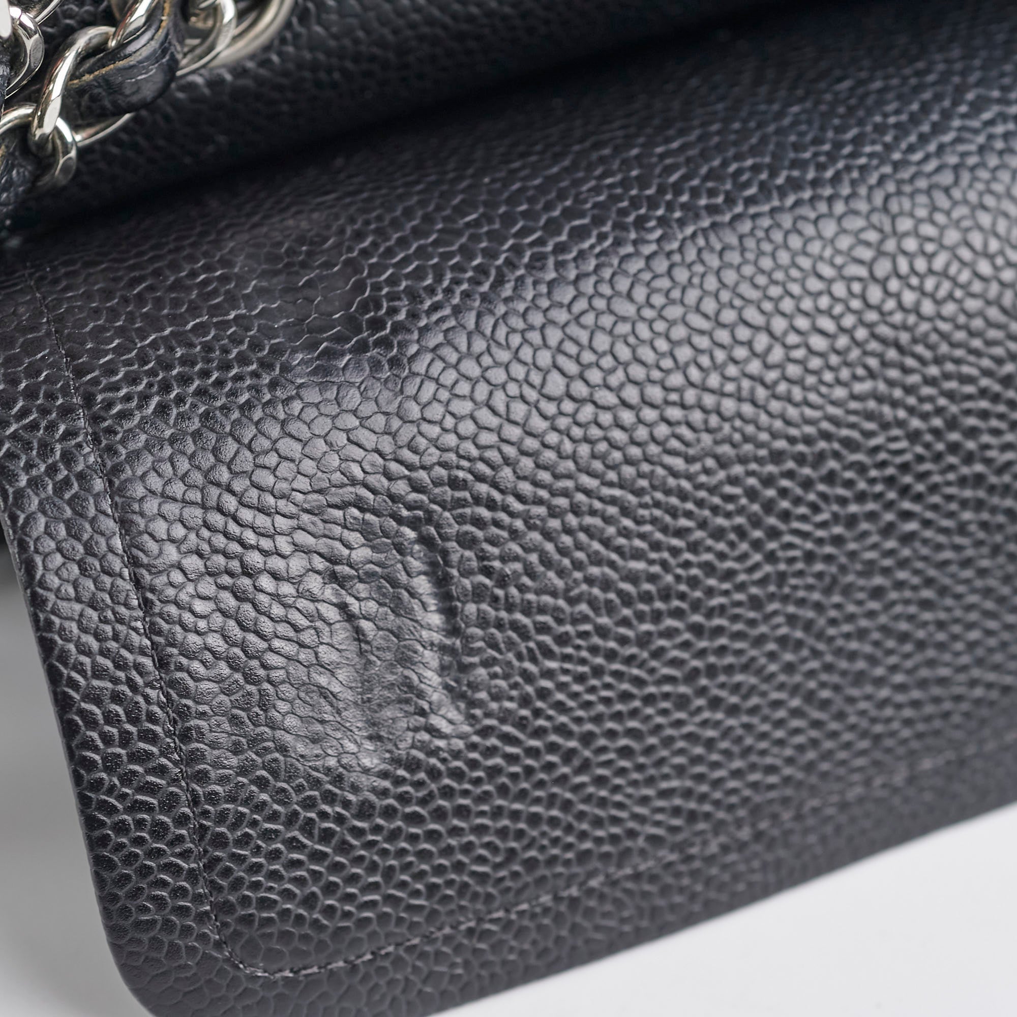 Chanel Caviar Medium/Large Double Classic Flap Black