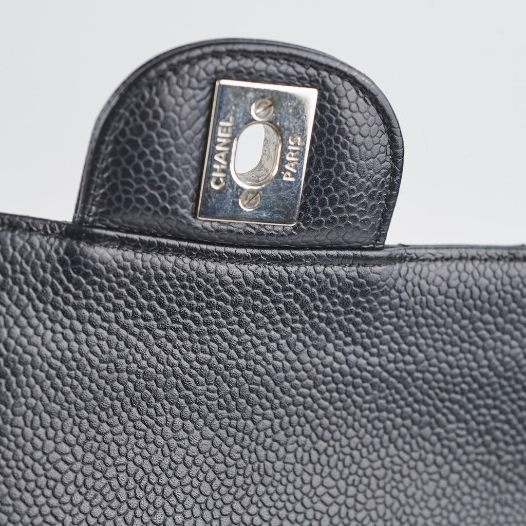 Chanel Caviar Medium/Large Double Classic Flap Black