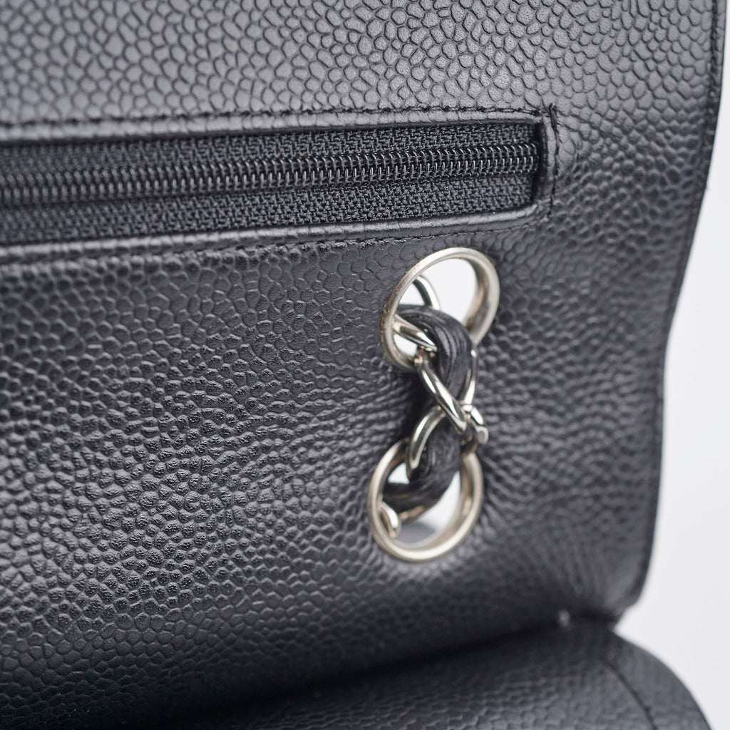 Chanel Caviar Medium/Large Double Classic Flap Black
