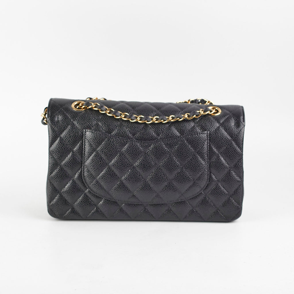 Chanel Caviar Medium/Large Double Classic Flap Black