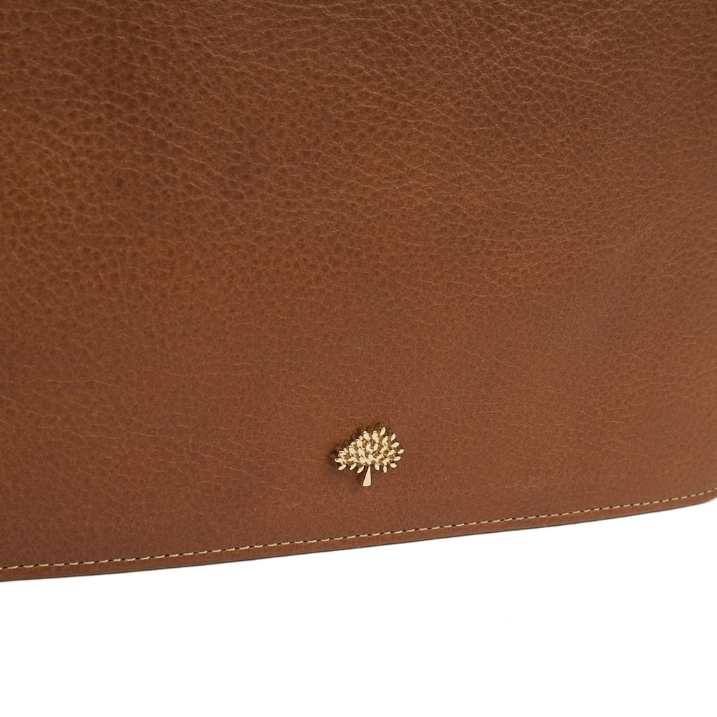 Mulberry Clutch Pouch in Oak, Calfskin Leather