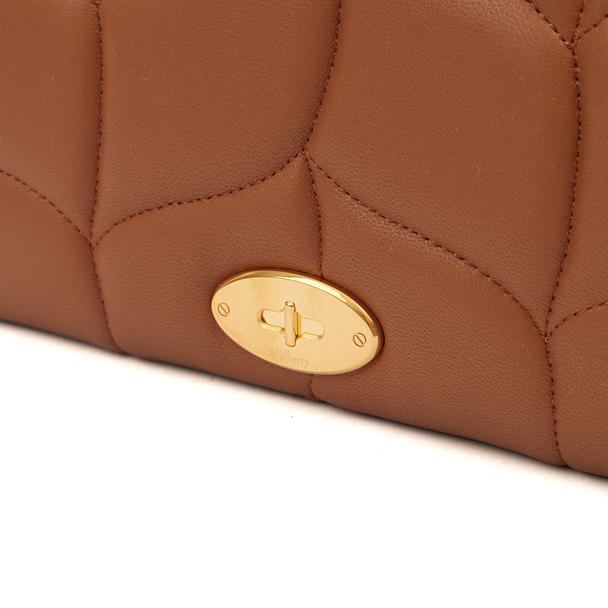Mulberry Wallet Wallet in Oak, Calfskin Leather