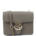Gucci Cross Body Dollar Interlocking GG Bag - Small in Grey, Leather